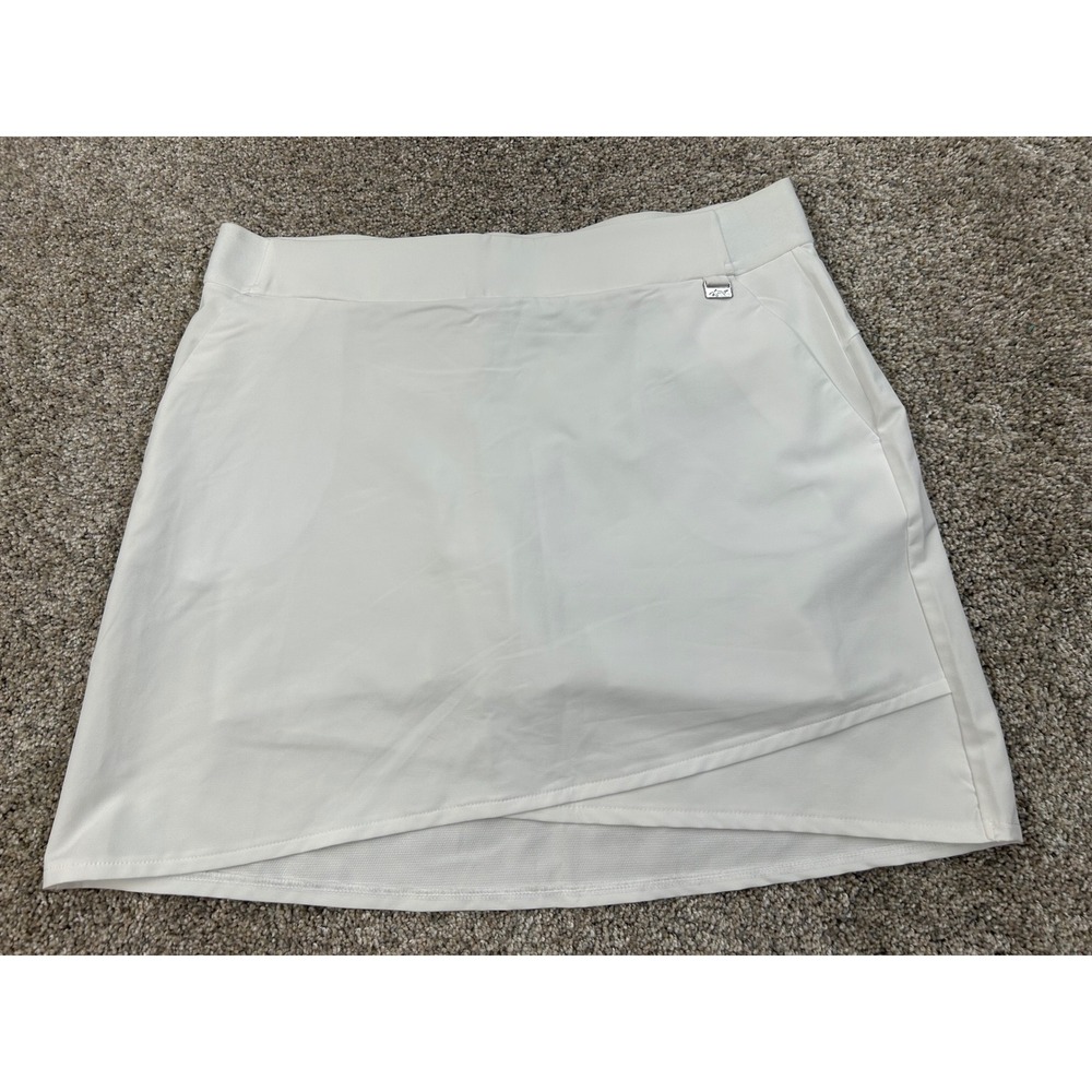 NWT Greg Norman Womens White Golf Skort Active Skirt Skort Medium #0726